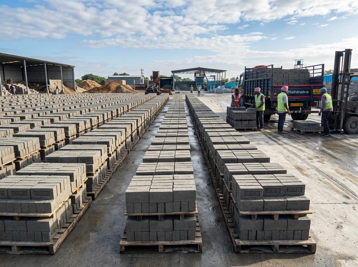 Organised Curing Yard